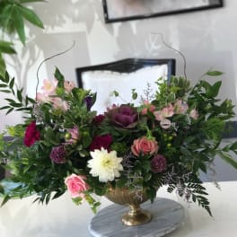 Sided modern arrangement
