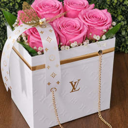 White LV Bag