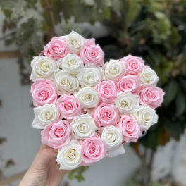 Preserved rose heart
