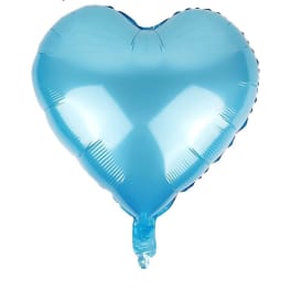 Light blue heart balloon