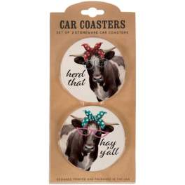 Car Coasters Herd That