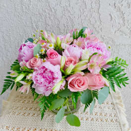 Pink Marshmallows- Gorgeous Peony Arrangement