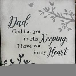 DAD Ceramic Plaque 6x6, with Easel
