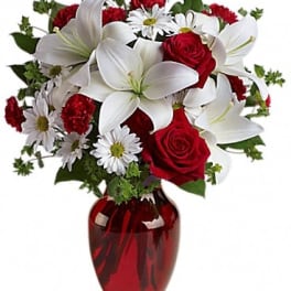 Love bouquet with Red Roses