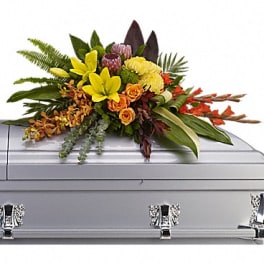 Island Memories Casket Spray [T244-3A]
