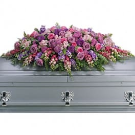 Lavender Tribute Casket Spray [T235-2A]