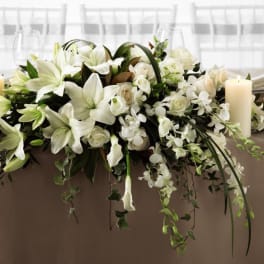 White Linen Arrangement