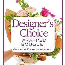 Designer's Choice Wrapped Bouquet