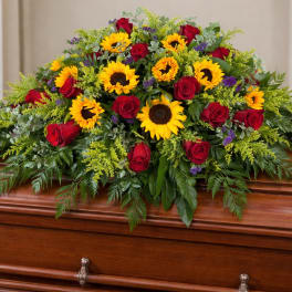Sunflowers and Roses Spray
