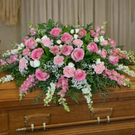 Blush & Bloom Casket Spray