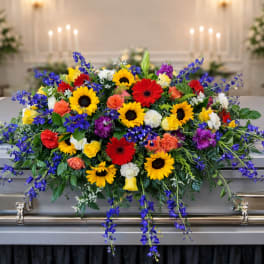 Heavenly Garden Casket Spray