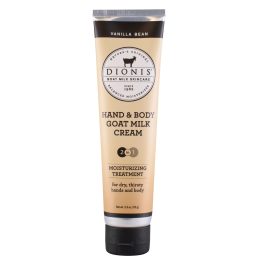 Tube of vanilla bean goat milk hand and body cream