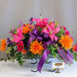 Memorial Gravestone Topper - Artificial Arrangement