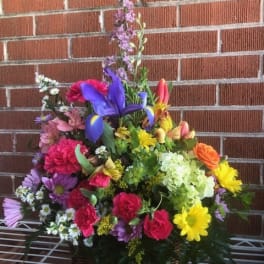 A MEDIUM SIZE SPRING BASKET