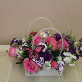 Pocketbook full of Posies Vivid.