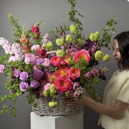 Garden flowers Basket