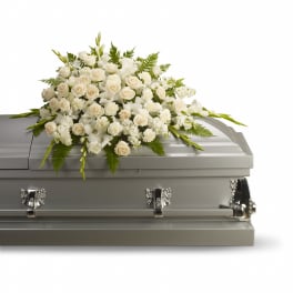 Silken Serenity Casket Spray by Teleflora