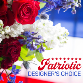 Patriotic Designer's Choice Floral Arrangement