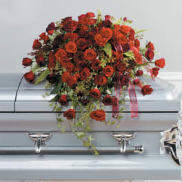 Rose Elegance Casket Spray