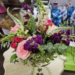 Esperanza Summer Pink Cylinder Vase