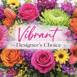 Bright mixed bouquet with roses, lilies, daisies, and chrysanthemums
