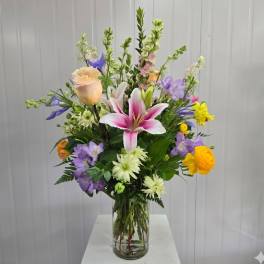 Designers Choice Tall Mixed Arrangement
