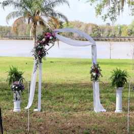 Backyard wedding at Peddles