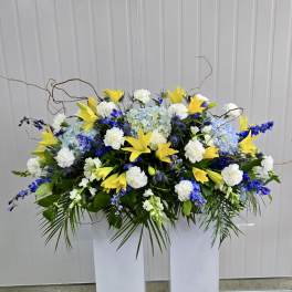 Coastal Tranquility Casket Spray
