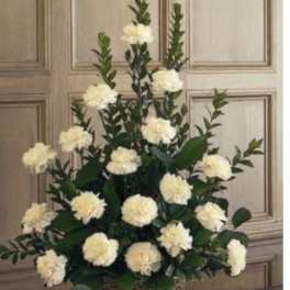 Carnation Basket of Fresh Flowers