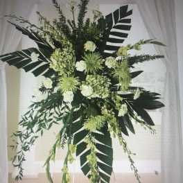 Greens & Flowers Standing Spray