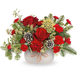Teleflora's Holly Season Centerpiece