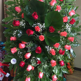 All rose standing spray