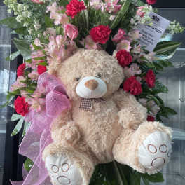 Teddy Bear Standing Spray