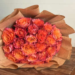 Sunset Rose Bouquet