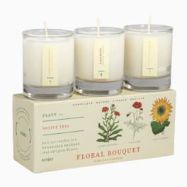 Floral Bouquet - Plant the Box Votive Candle Trio