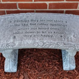 Perhaps They Are Not Stars Cement Bench