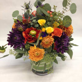 Modern and Fabulous Dahlia Arrangement