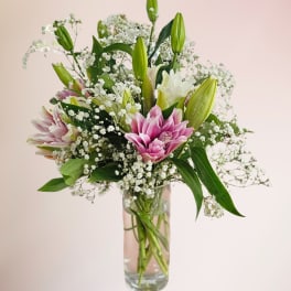 Fragrant Rose Lily Bouquet