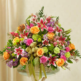 Pastel Sympathy Basket