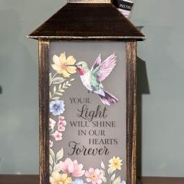 Your Light Will Shine Sympathy Lantern