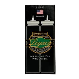 Add-on; Cork Pops Legacy Wine Opener Refills - 2 pack