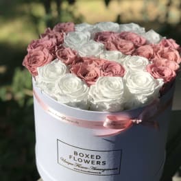 Medium preserved rose box