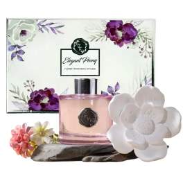 Magnolia Flower Diffuser Gift Set - Elegant Peony