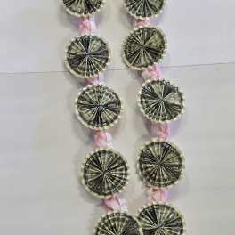 Pink & White Money Lei #25