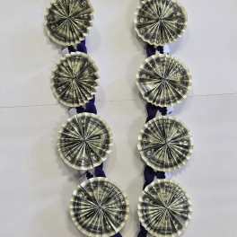 Blue & White Money Lei #28