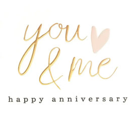 Anniversary You & Me Card