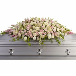Always Adored Casket Spray by Teleflora