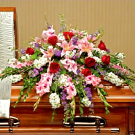 Perfect Pastoral Casket Spray