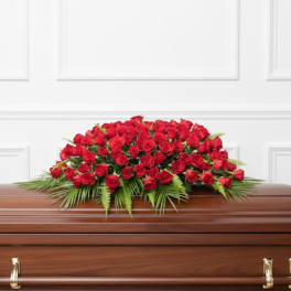 Red Rose Casket