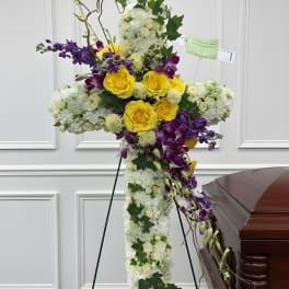 White and Yellow Cross